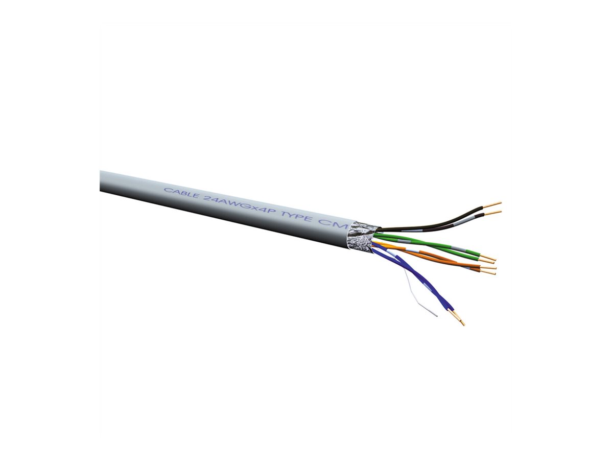 VALUE FTP Kabel Cat.5e (Class D), Massivdraht, Eca, grau, 300 m