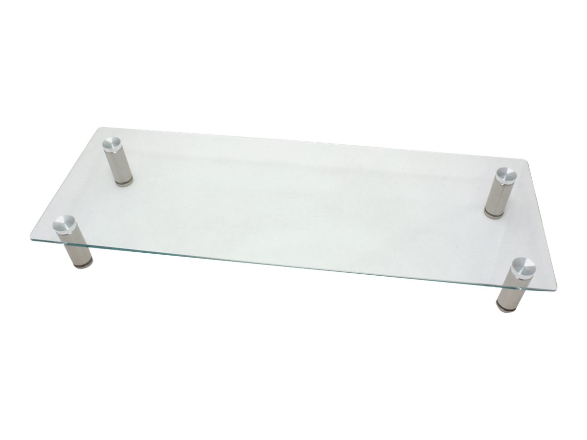 ROLINE Höhenverstellbarer Glas-Monitor-Ständer rechteckig, bis 20 kg