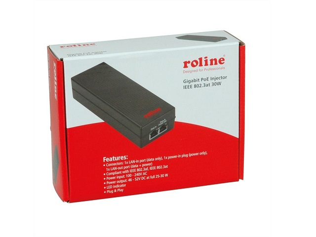 ROLINE Gigabit PoE Injektor, 30W