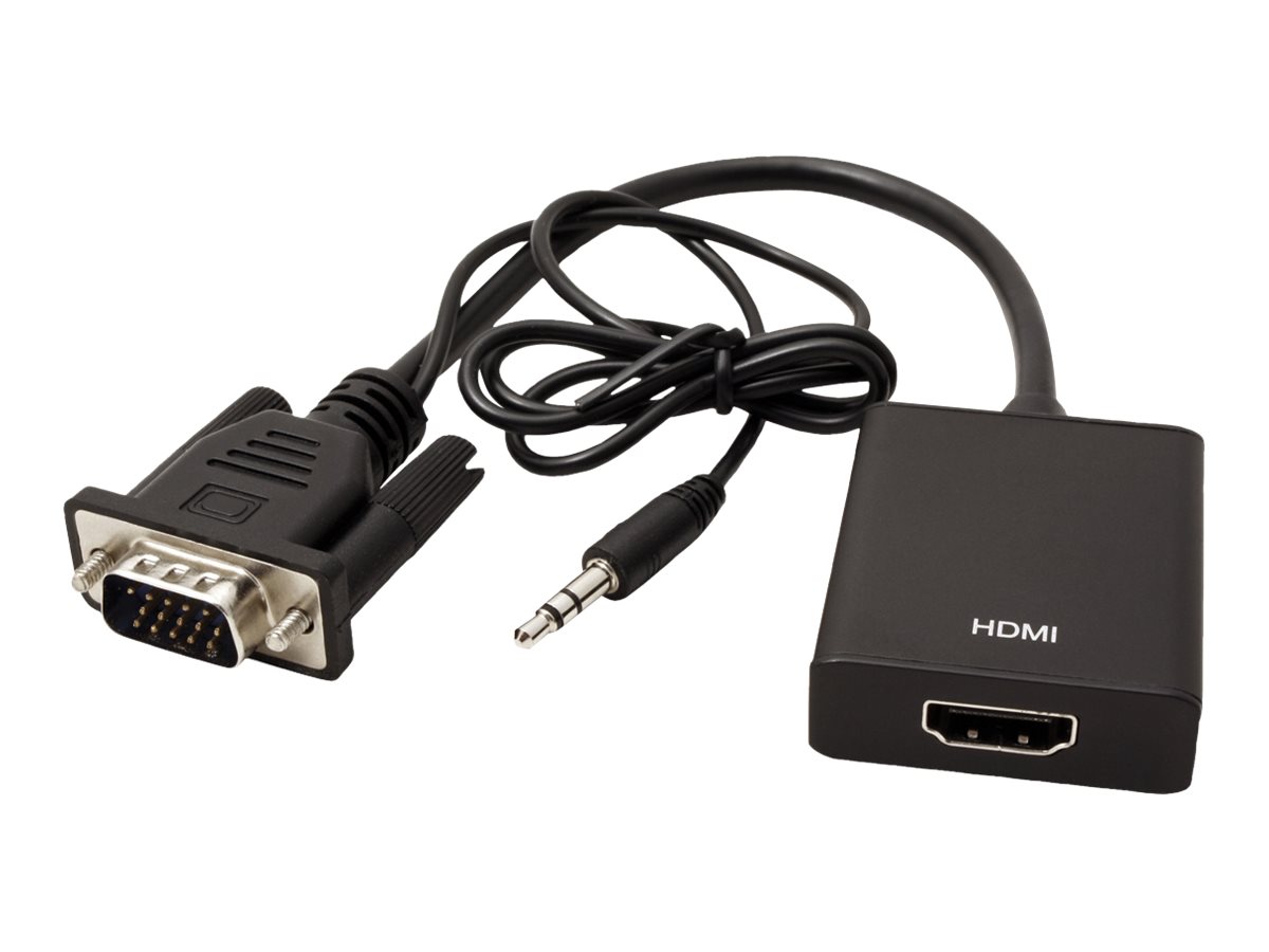 VALUE Adapterkabel VGA+Audio zu HDMI, 0,15 m