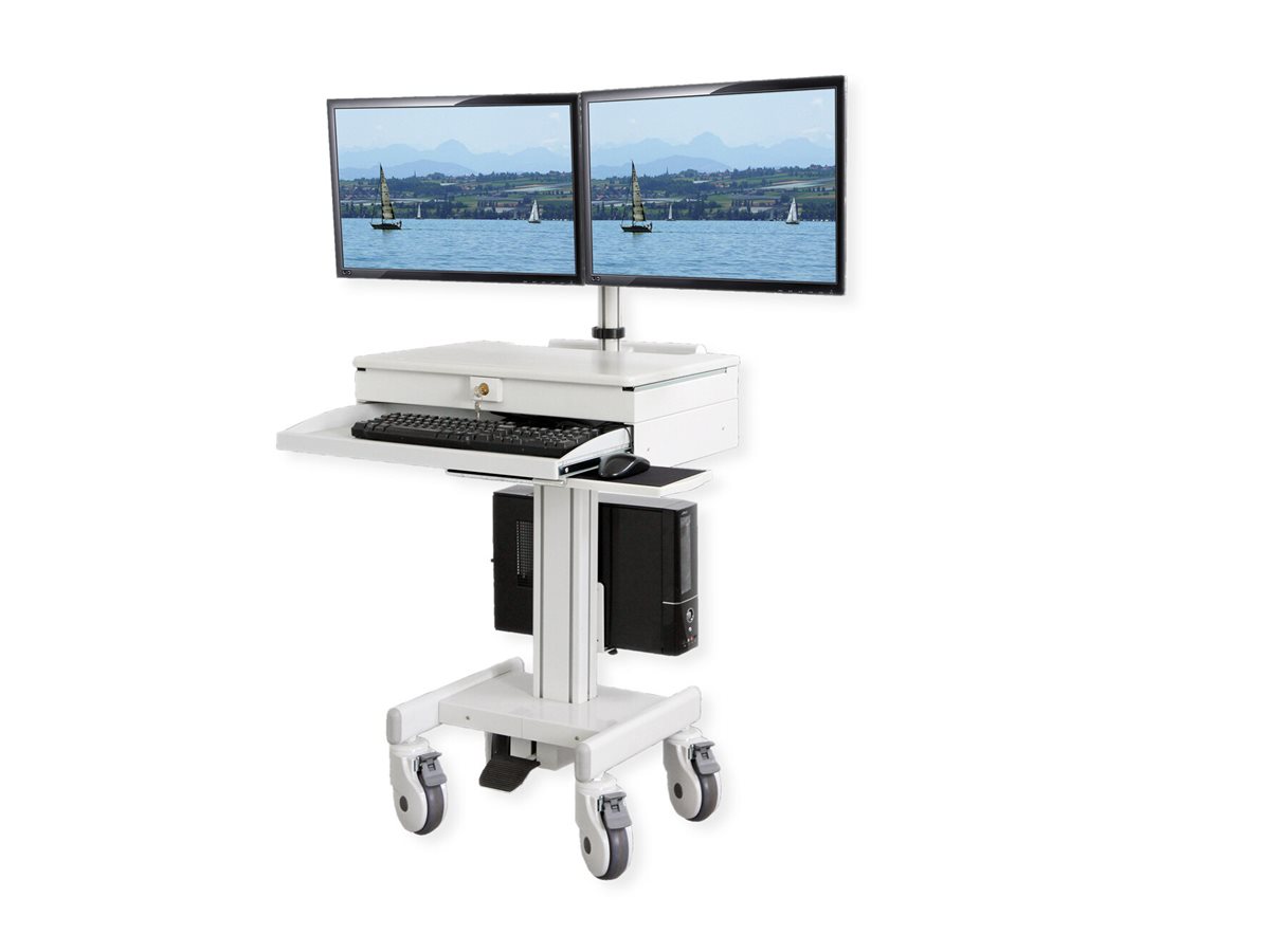 ROLINE Mobile PC-/LCD-Arbeitsstation, höhenverstellbar, bis 26 kg