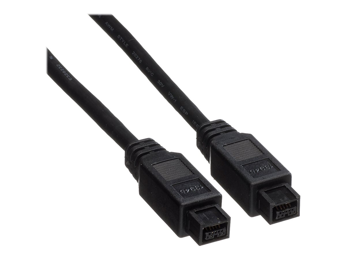 ROLINE IEEE 1394b Kabel, 9/9polig, schwarz, 1,8 m