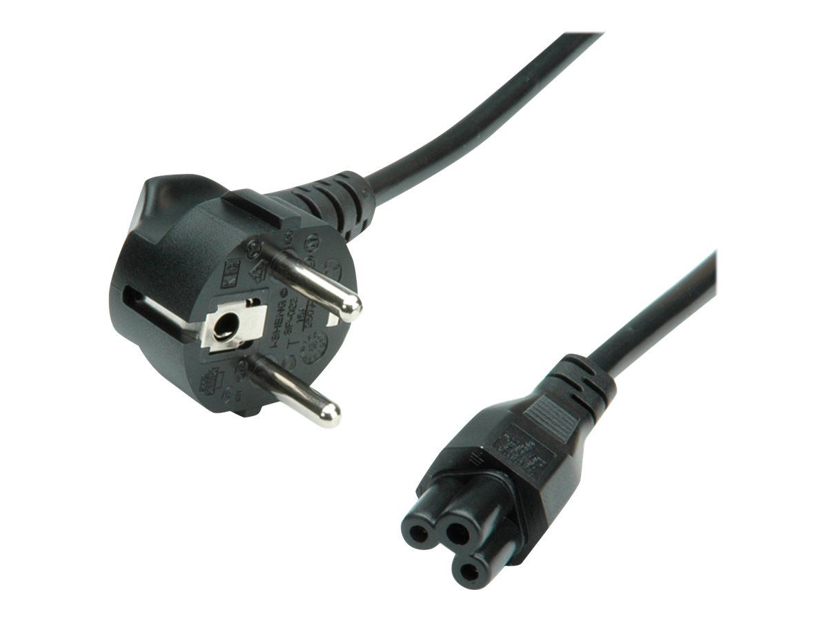 VALUE Netzkabel, 3pol. Notebook-Buchse, schwarz, 1,8 m