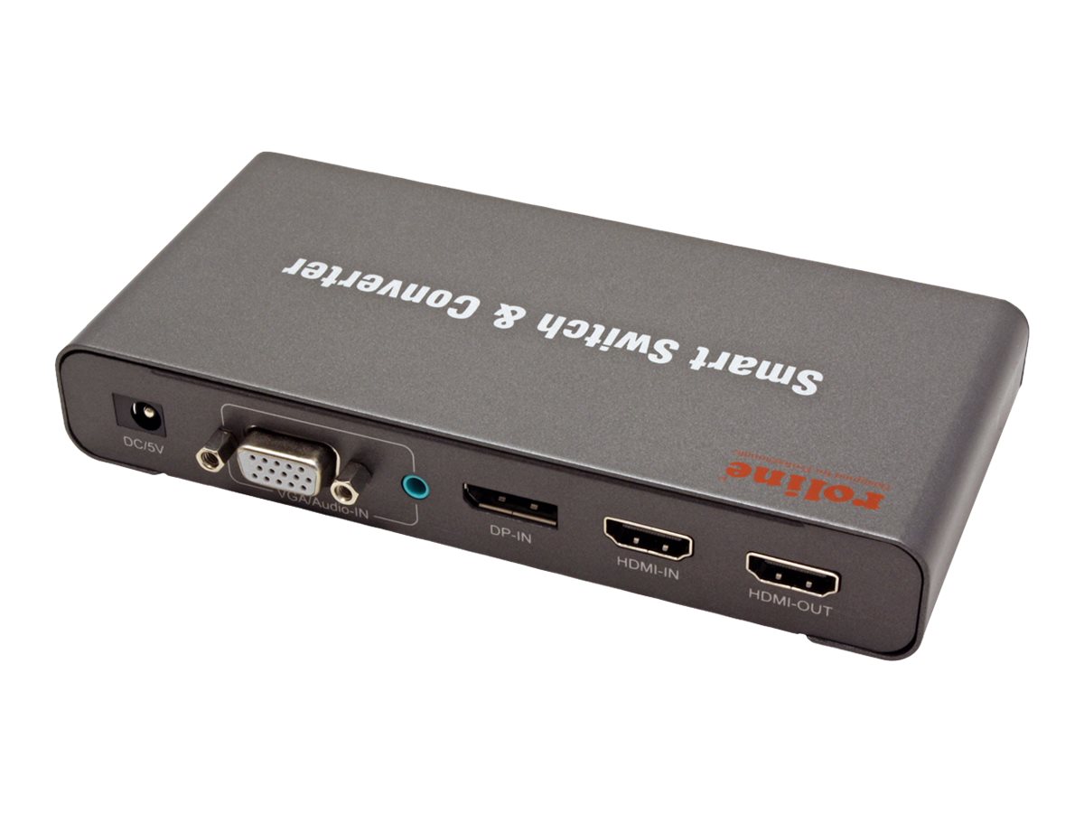 ROLINE HDMI/VGA/DP zu HDMI Konverter-Switch