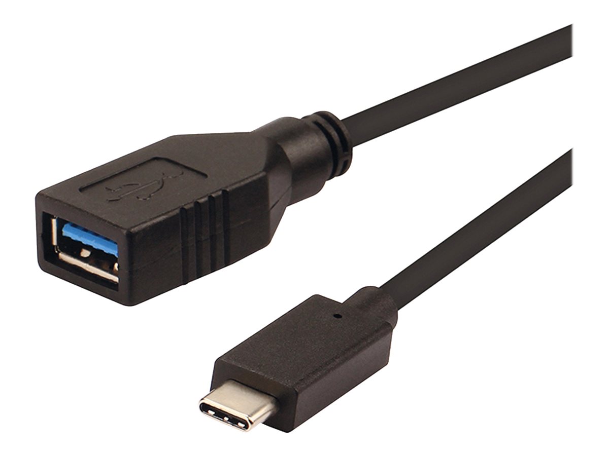ROLINE USB 3.2 Gen 1 Kabeladapter, USB Typ C - A, ST/BU, OTG, schwarz, 0,15 m