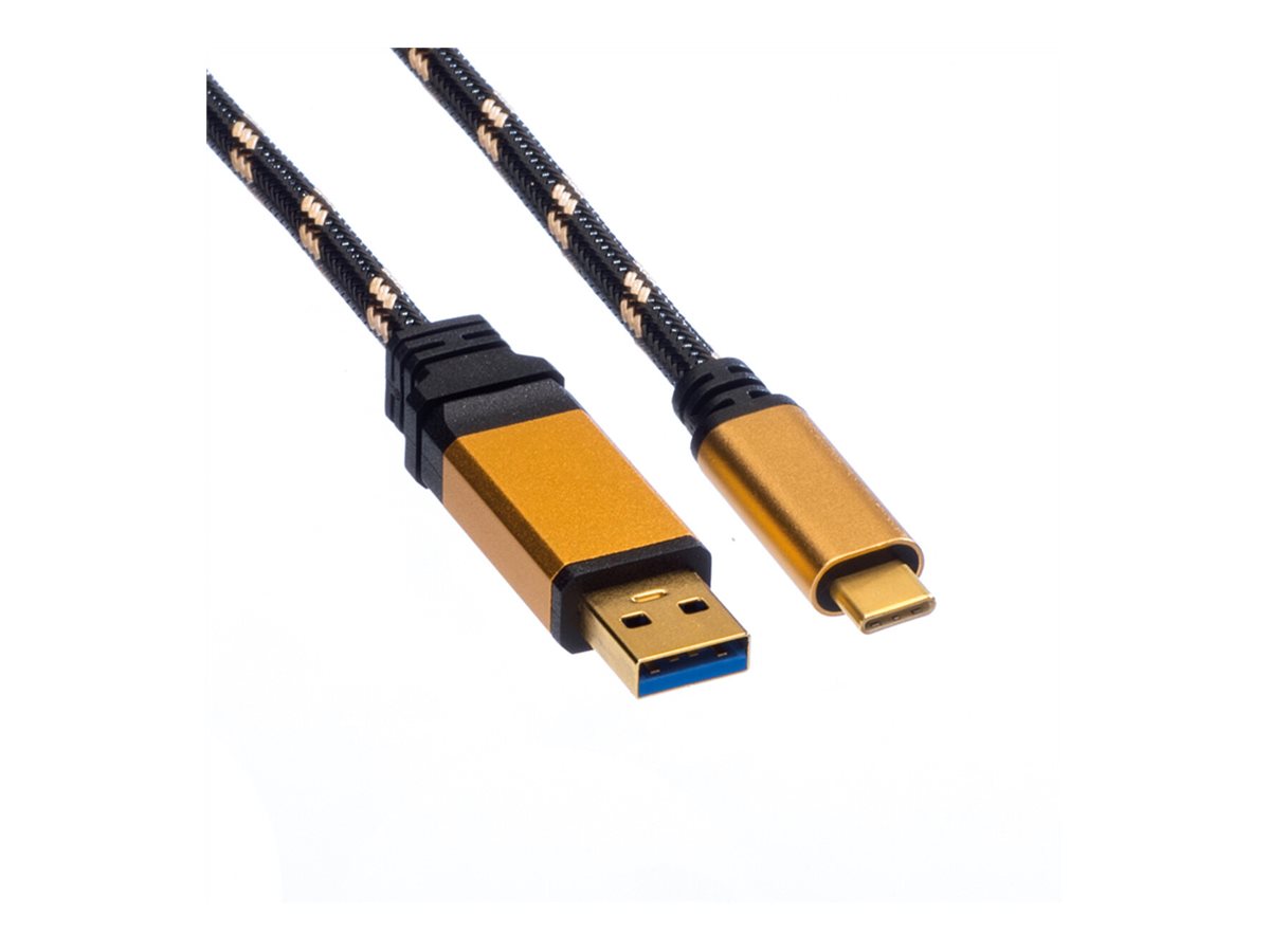 ROLINE GOLD USB 3.2 Gen 1 Kabel, A-C, ST/ST, 1 m