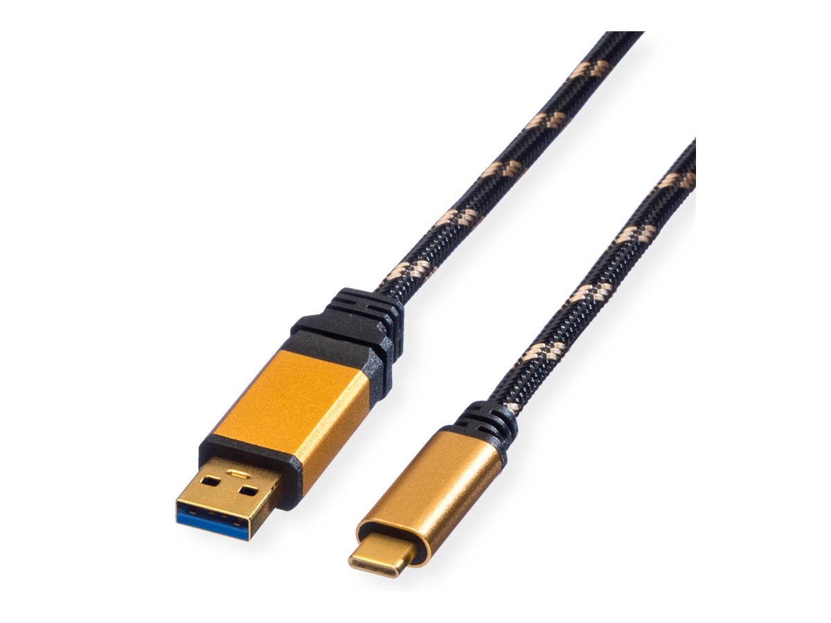 ROLINE GOLD USB 3.2 Gen 1 Kabel, A-C, ST/ST, 1 m