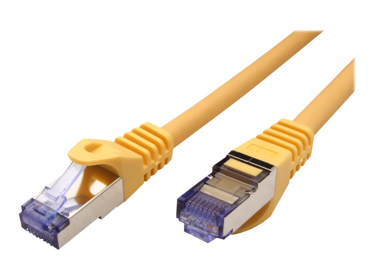 ROLINE Patchkabel Cat.6A S/FTP (PiMF), Component Level, LSOH, gelb, 0,3 m