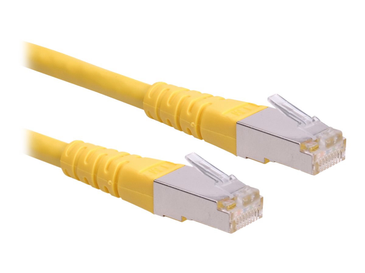 ROLINE Patchkabel Cat.6 (Class E) S/FTP (PiMF), gelb, 1 m