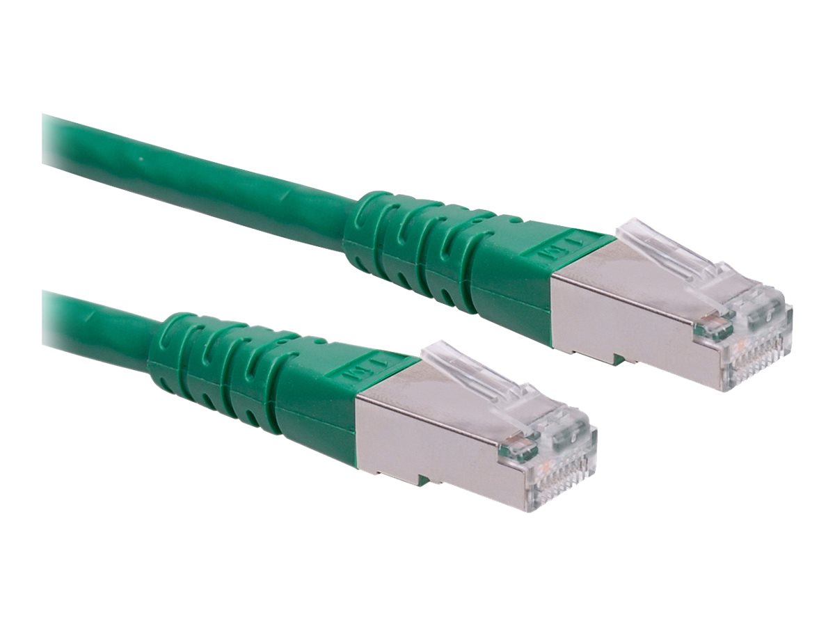 ROLINE Patchkabel Kat.6 (Class E) S/FTP (PiMF), grün, 1 m