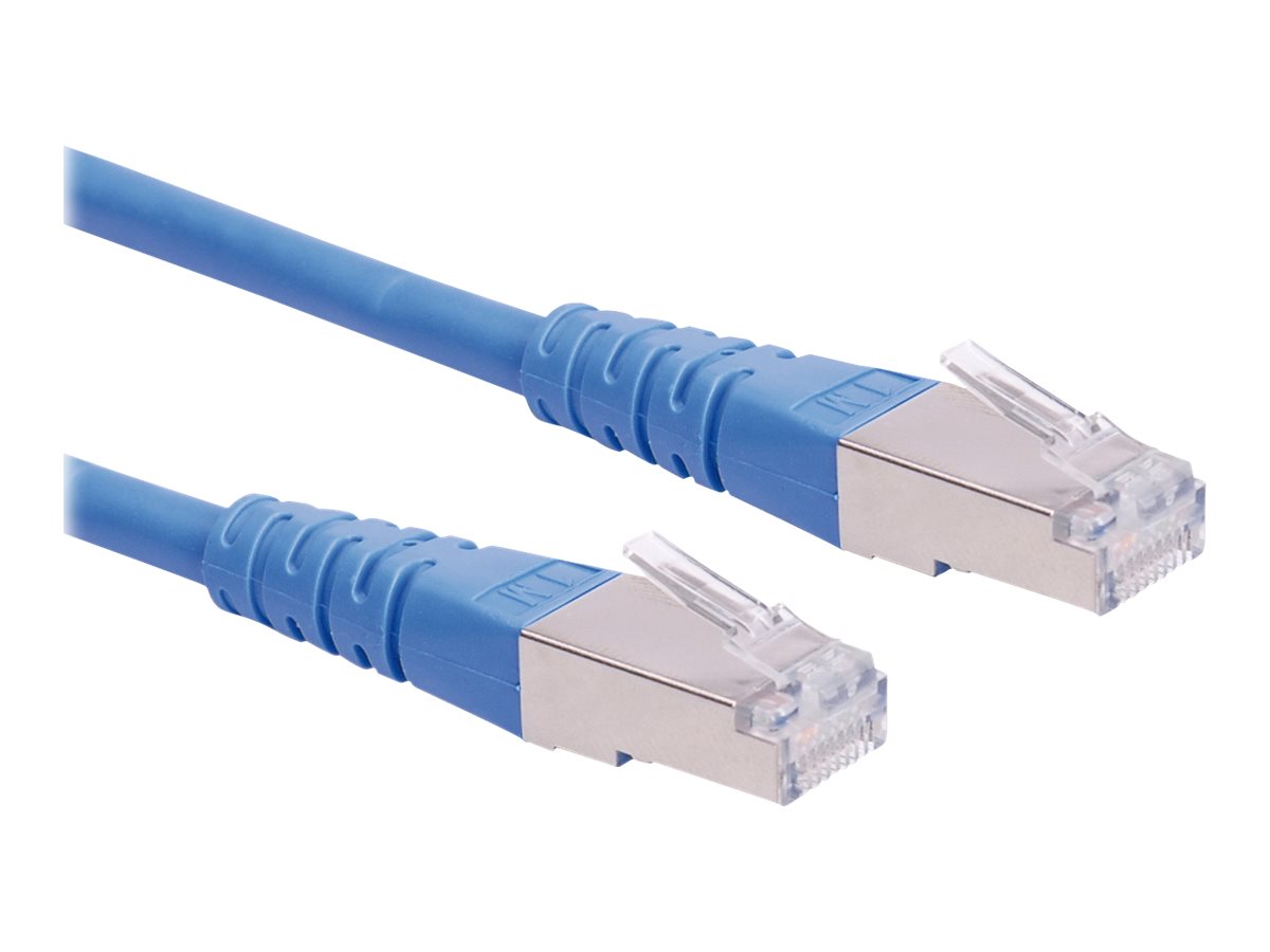 ROLINE Patchkabel Kat.6 (Class E) S/FTP (PiMF), blau, 1 m
