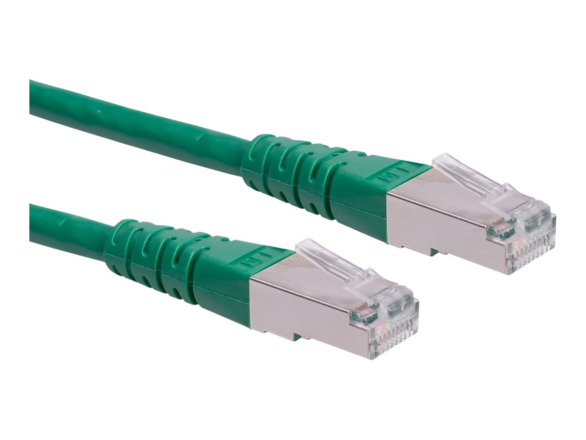 ROLINE Patchkabel Kat.6 (Class E) S/FTP (PiMF), grün, 5 m