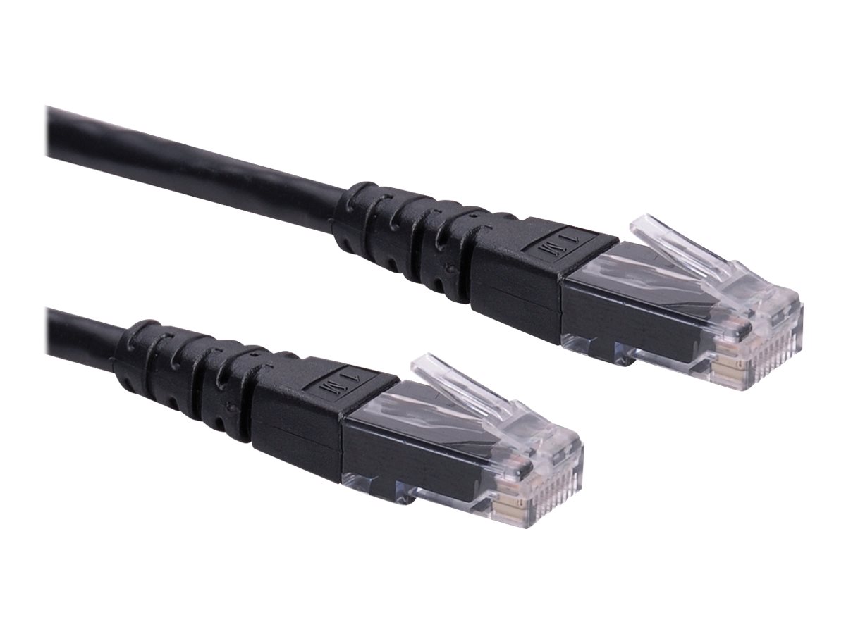 ROLINE Patchkabel Kat.6 (Class E) UTP, schwarz, 1 m