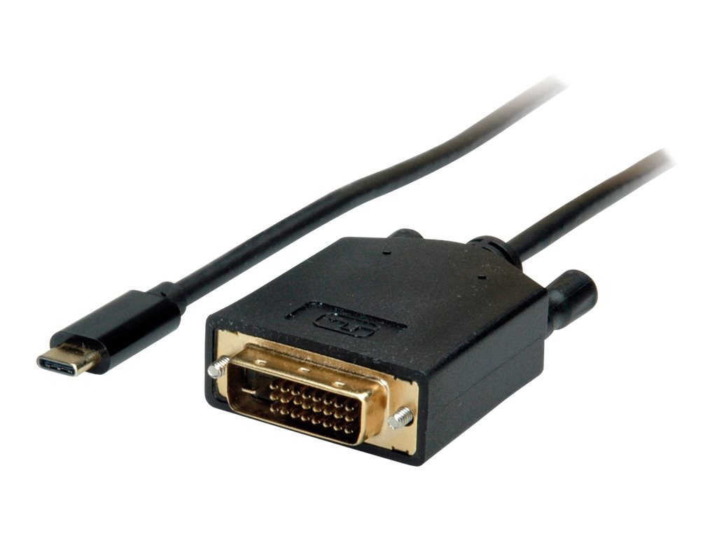 VALUE USB Typ C - DVI Adapterkabel, ST/ST, 1 m