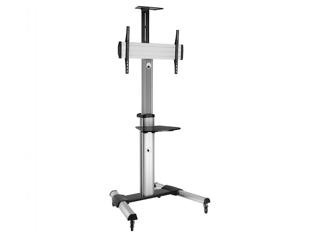 ROLINE LCD-/TV-Rollständer, 37-70 Zoll, bis 50 kg, silberfarben