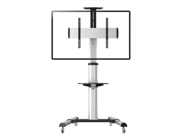 ROLINE LCD-/TV-Rollständer, 37-70 Zoll, bis 50 kg, silberfarben