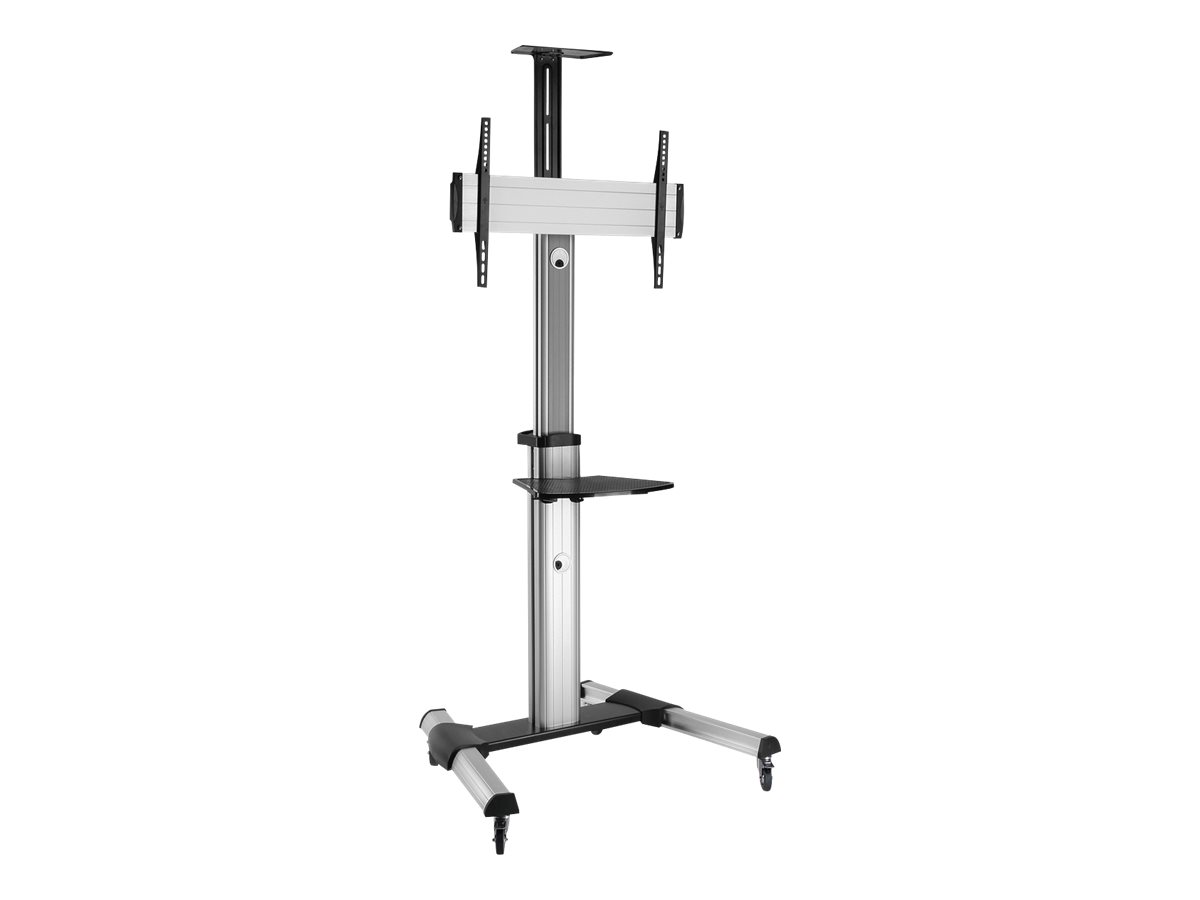 ROLINE LCD-/TV-Rollständer, 37-70 Zoll, bis 50 kg, silberfarben