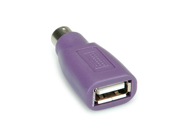 VALUE PS/2 - USB Tastatur-Adapter, violett
