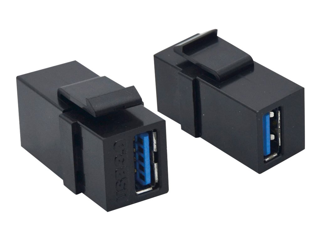 VALUE USB 3.2 Gen 1 Keystone Modul, Type A/A, schwarz