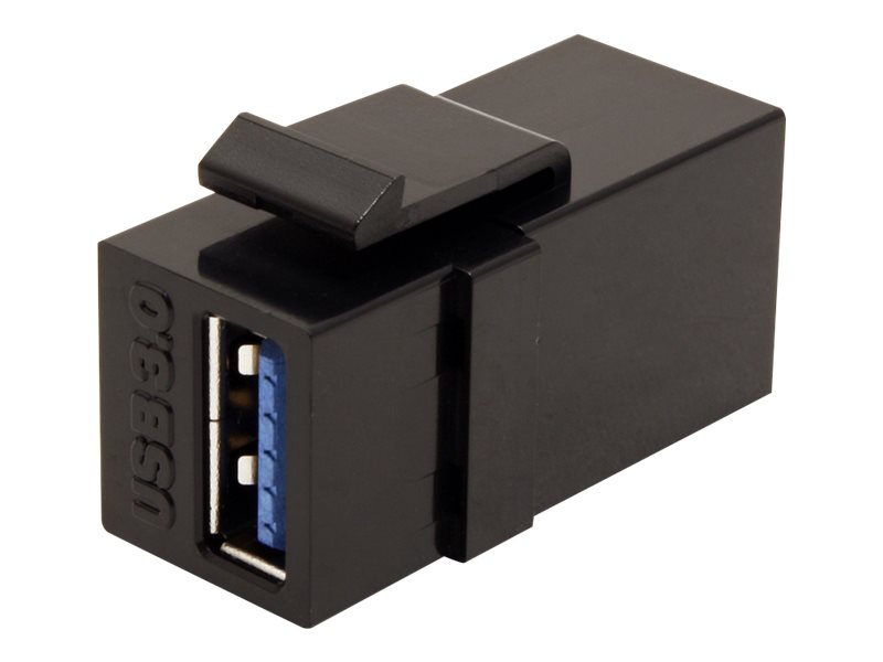 VALUE USB 3.2 Gen 1 Keystone Modul, Type A/A, schwarz