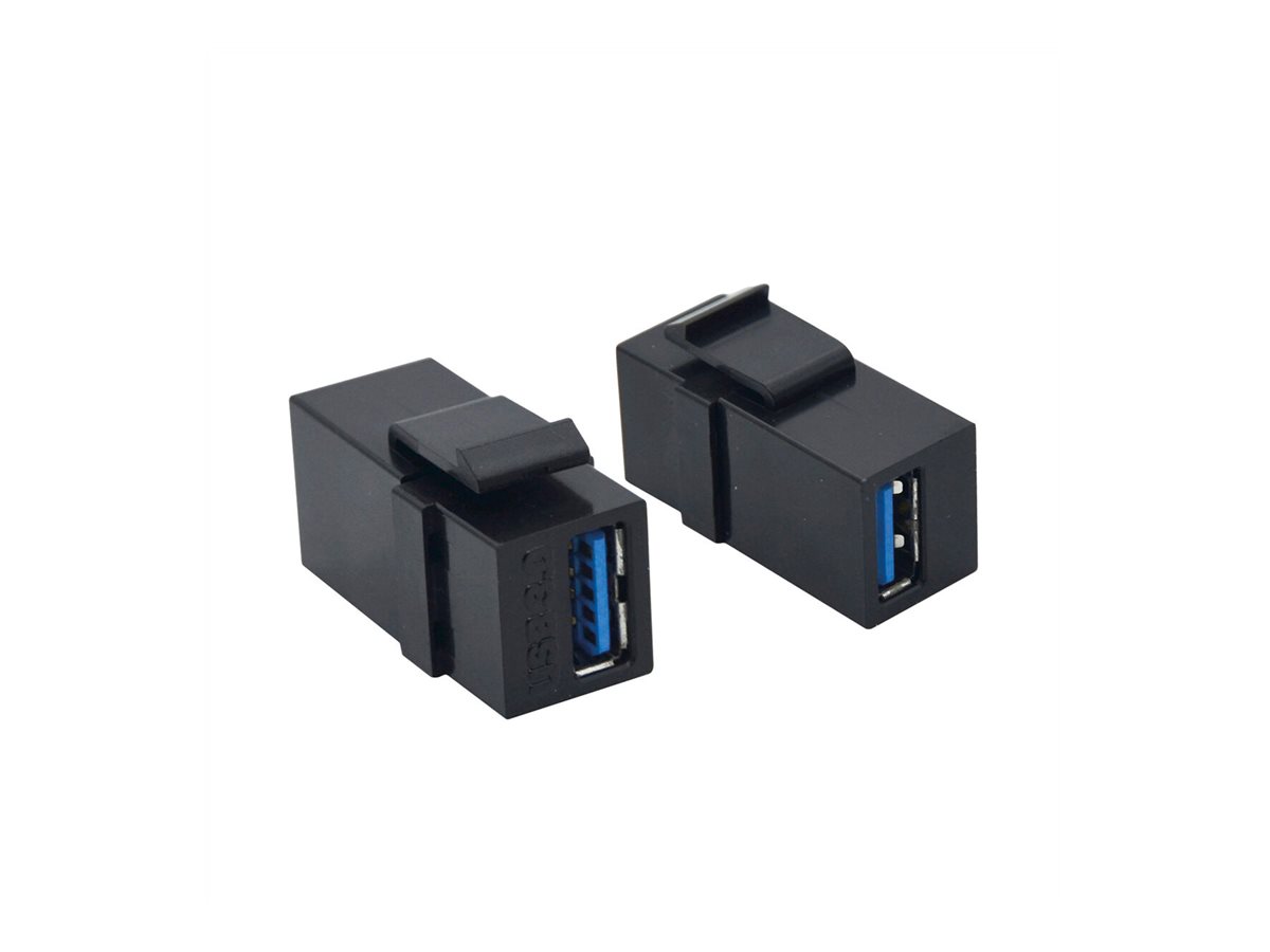 VALUE USB 3.2 Gen 1 Keystone Modul, Type A/A, schwarz