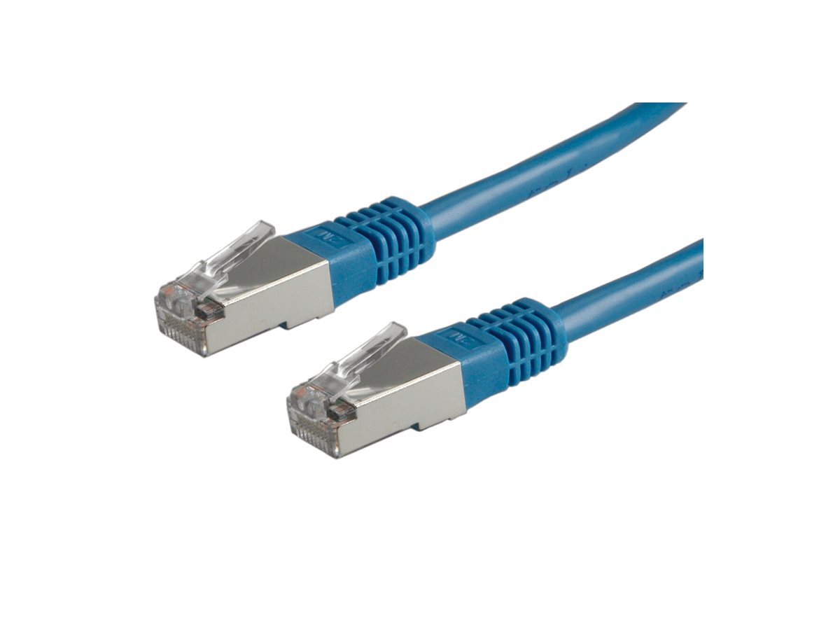 ROLINE Patchkabel Cat.5e (Class D) S/FTP, blau, 1 m