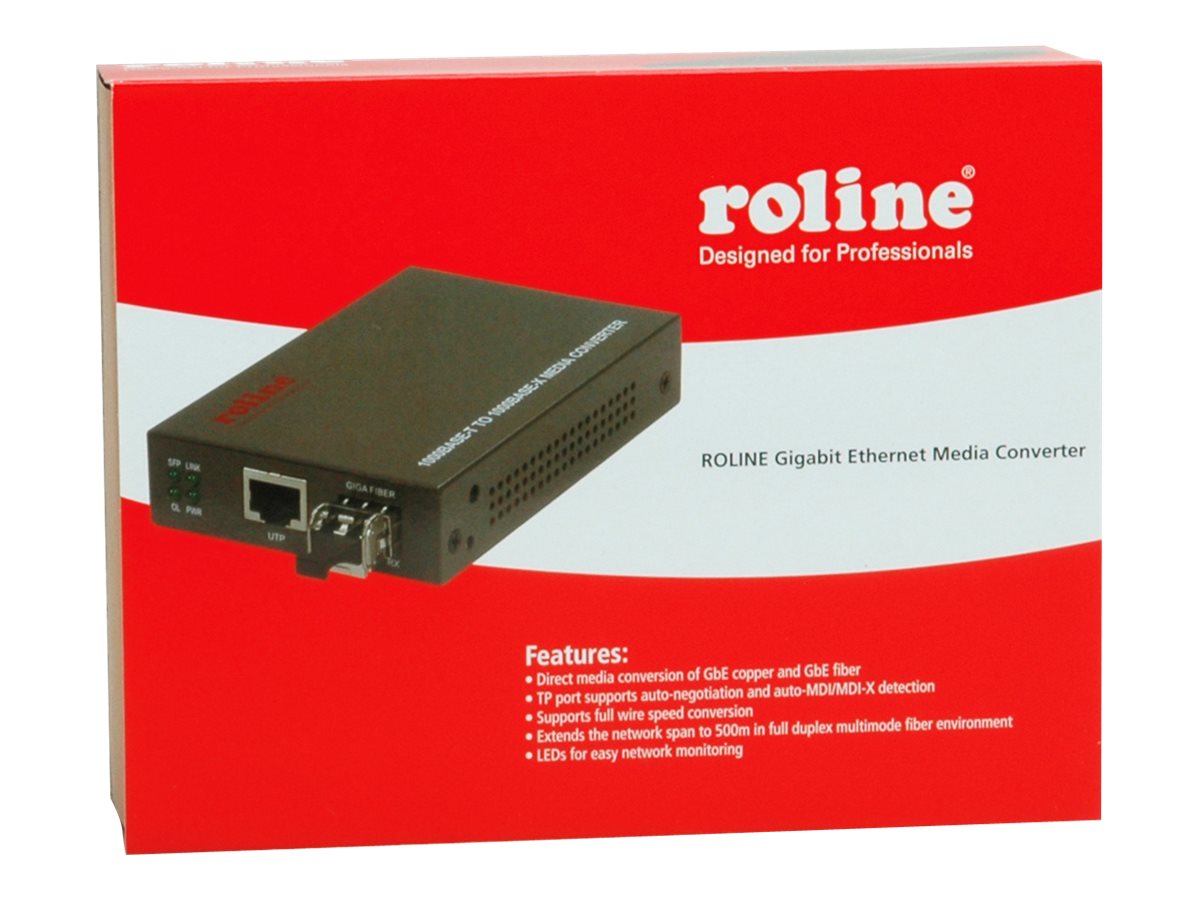 ROLINE Gigabit Konverter, RJ-45 - LC (inkl. mini-GBIC)