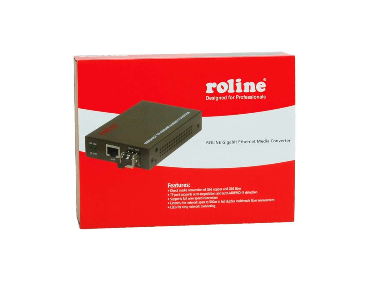 ROLINE Gigabit Konverter, RJ-45 - LC (inkl. mini-GBIC)