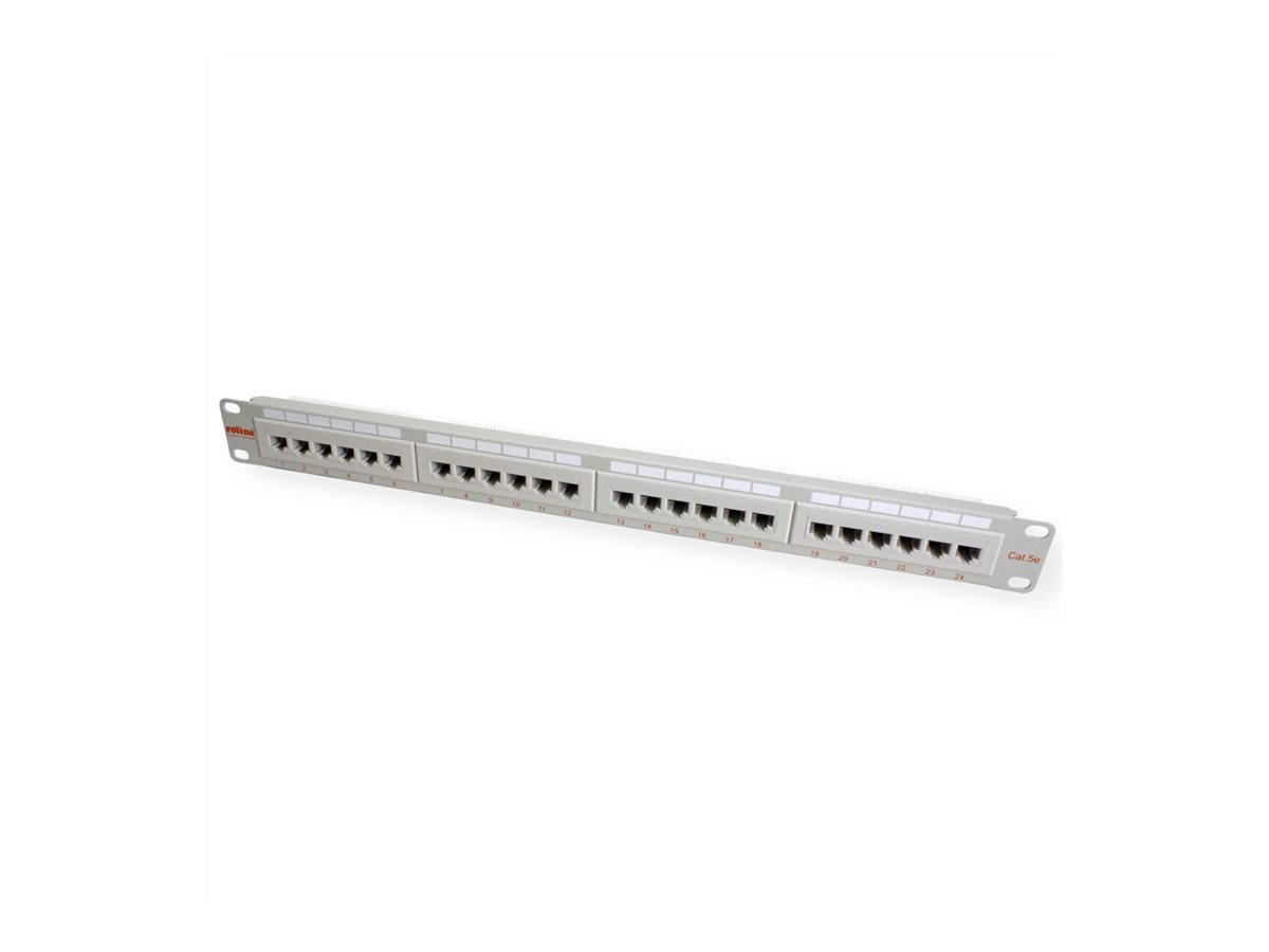 ROLINE Cat.5e (Class D) Keystone, RJ-45, ungeschirmt, lichtgrau