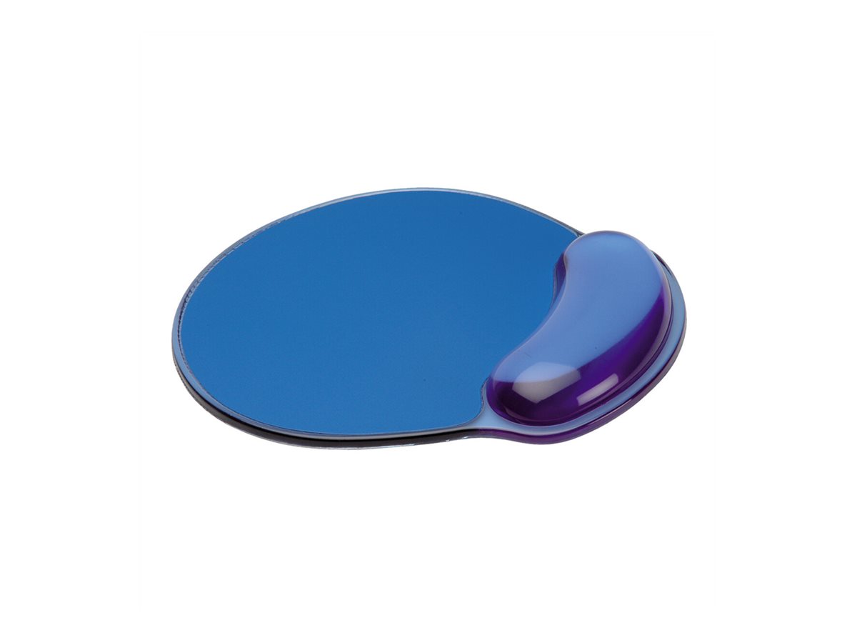 ROLINE Mausmatte, mit Handgelenkauflage, blau