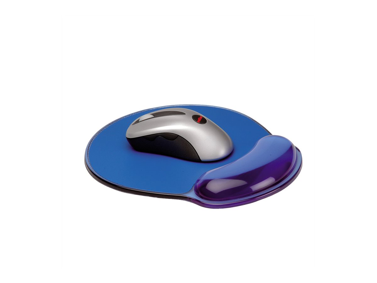 ROLINE Mausmatte, mit Handgelenkauflage, blau