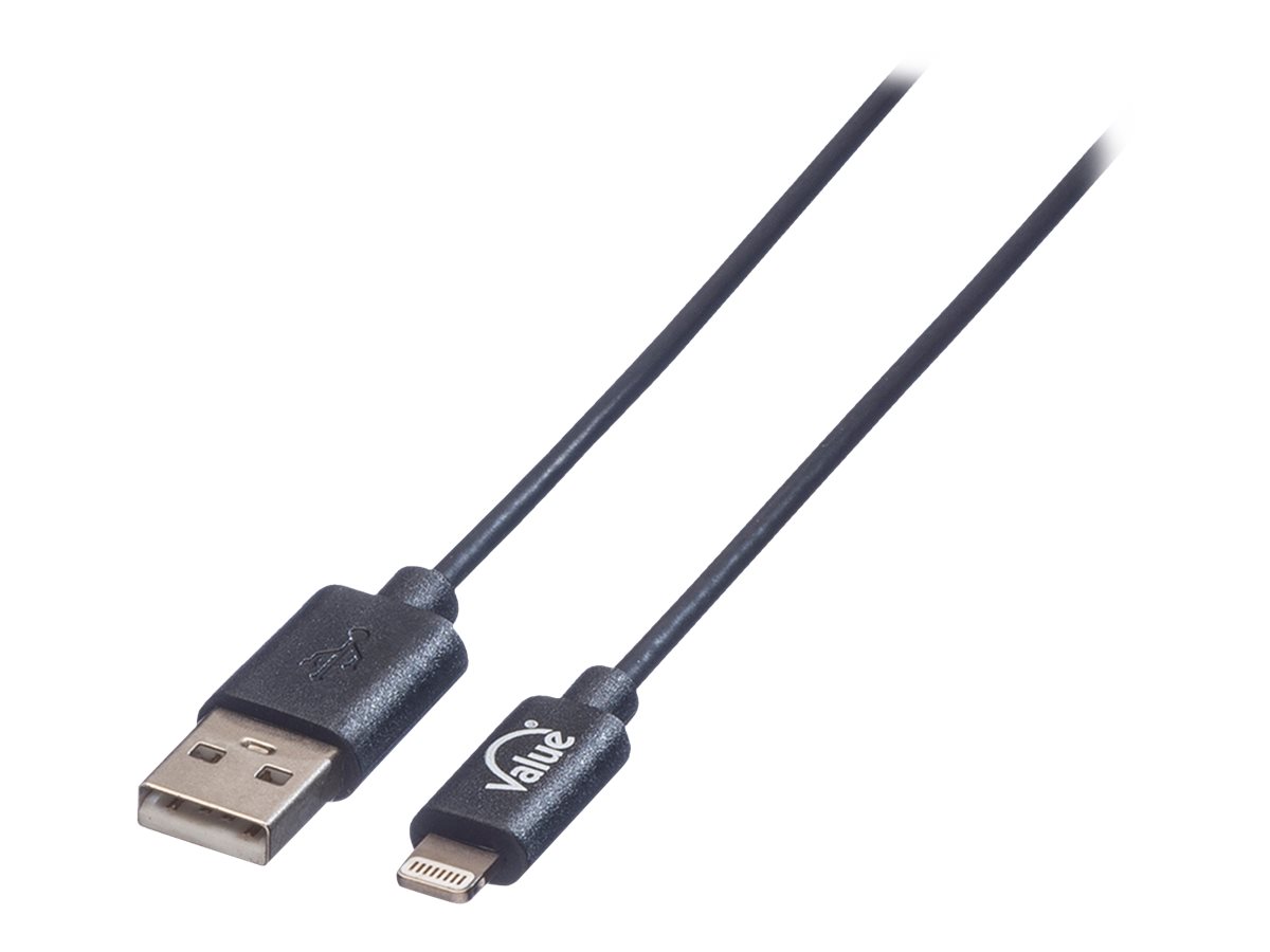 VALUE USB 2.0 Sync- &, Ladekabel mit 8pin-Anschluss, 1 m