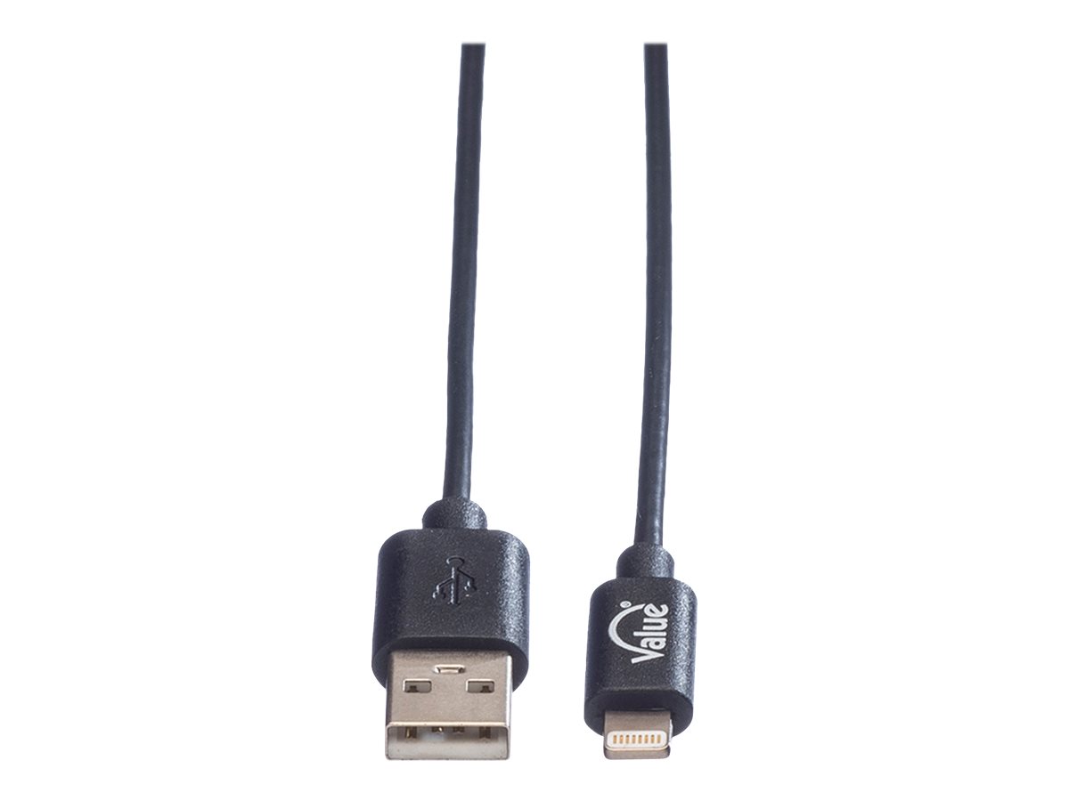 VALUE USB 2.0 Sync- &, Ladekabel mit 8pin-Anschluss, 1 m