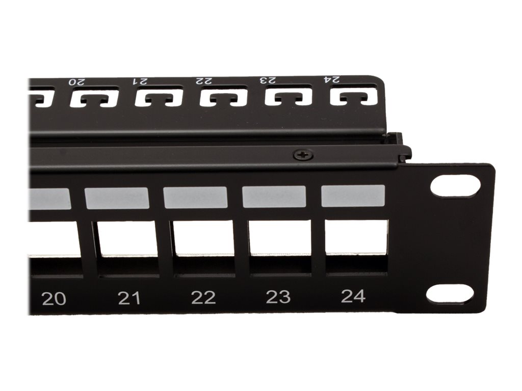 ROLINE 19-Zoll-Keystone-Modulträger, 24P., geschirmt, schwarz