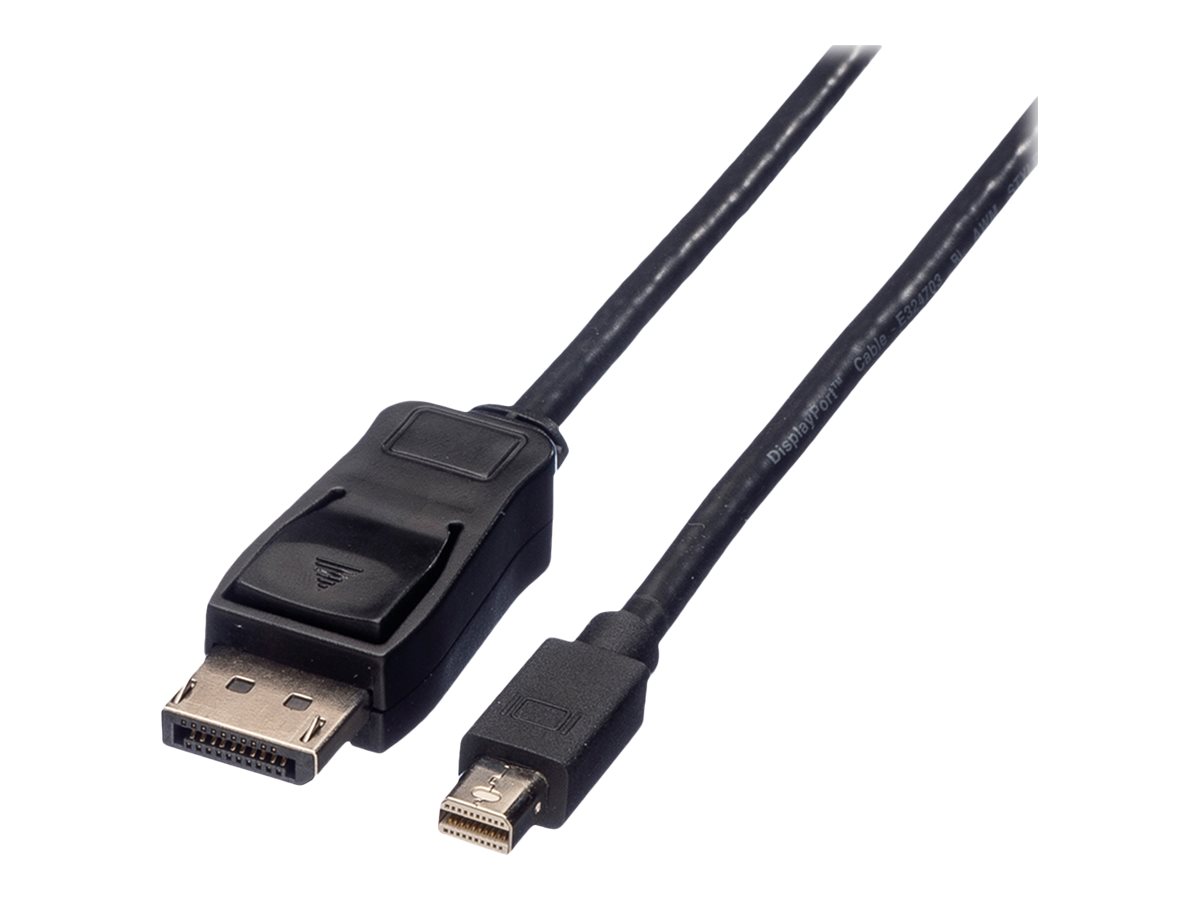 VALUE DisplayPort Kabel, DP ST - Mini DP ST, schwarz, 1 m