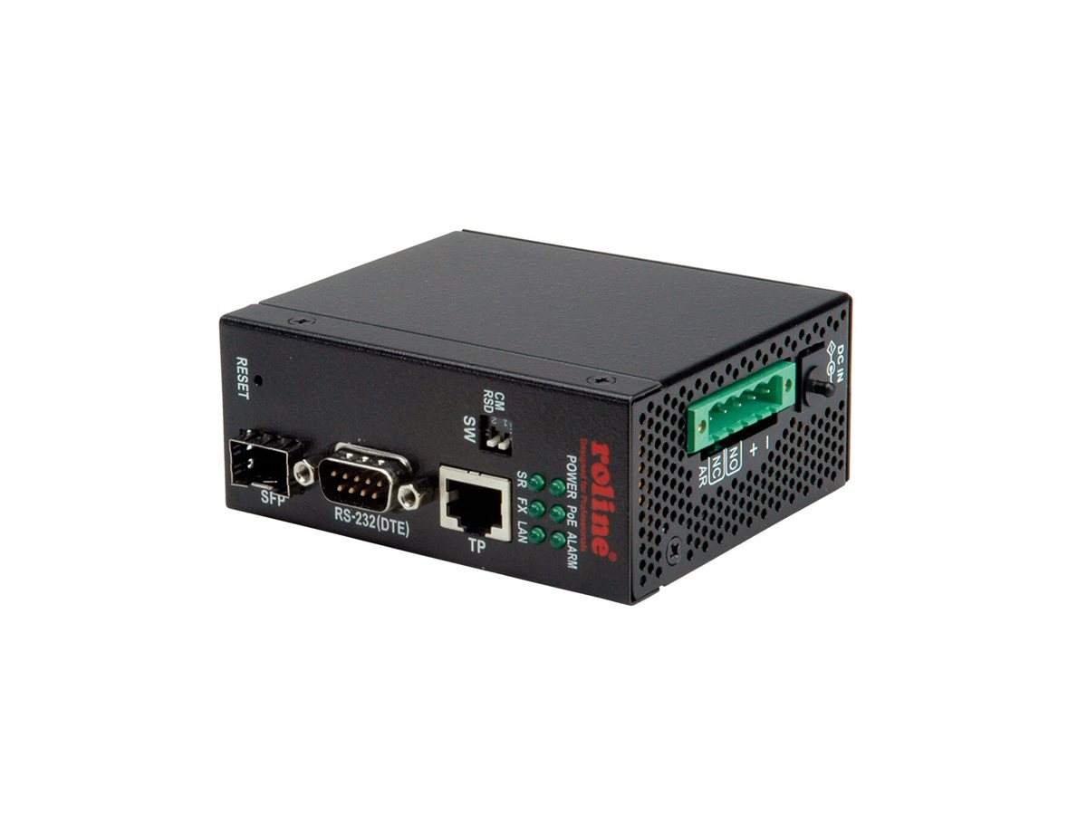 ROLINE Industrie Konverter Ethernet - Seriell RS232, Seriell Server