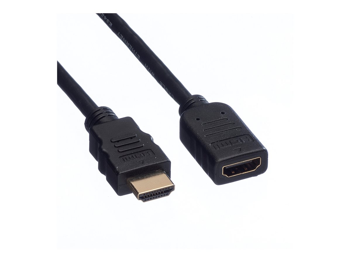 VALUE HDMI High Speed Verlängerungskabel, mit Ethernet, ST-BU, 1,5 m