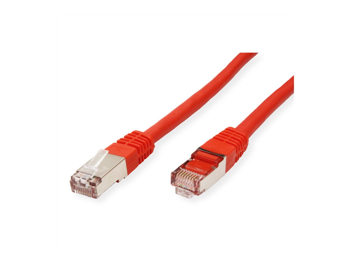 VALUE Patchkabel Cat.6 (Class E) S/FTP (PiMF), rot, 3 m