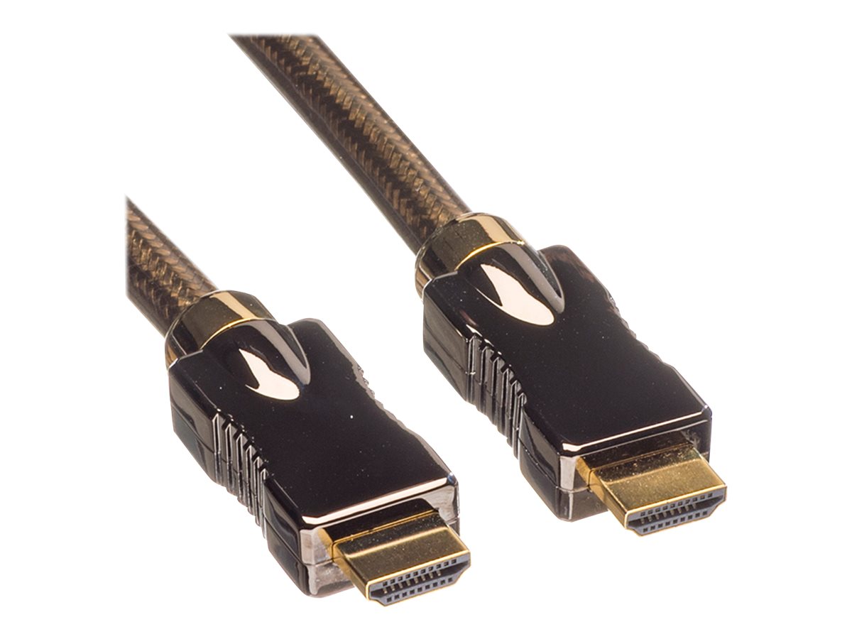 ROLINE 4K HDMI Ultra HD Kabel mit Ethernet, ST/ST, schwarz, 1,5 m