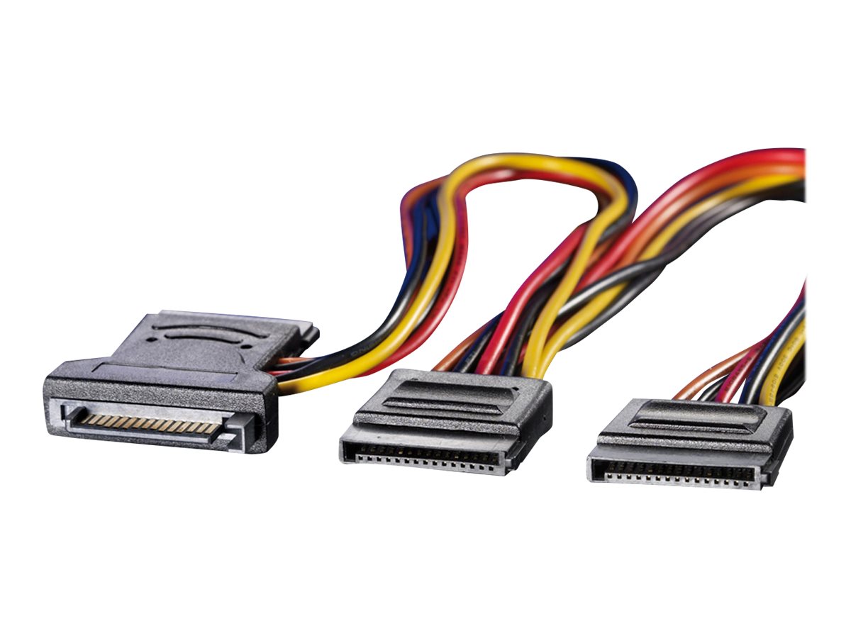 ROLINE Y-Adapterkabel S-ATA / 3x SATA, 0,3 m