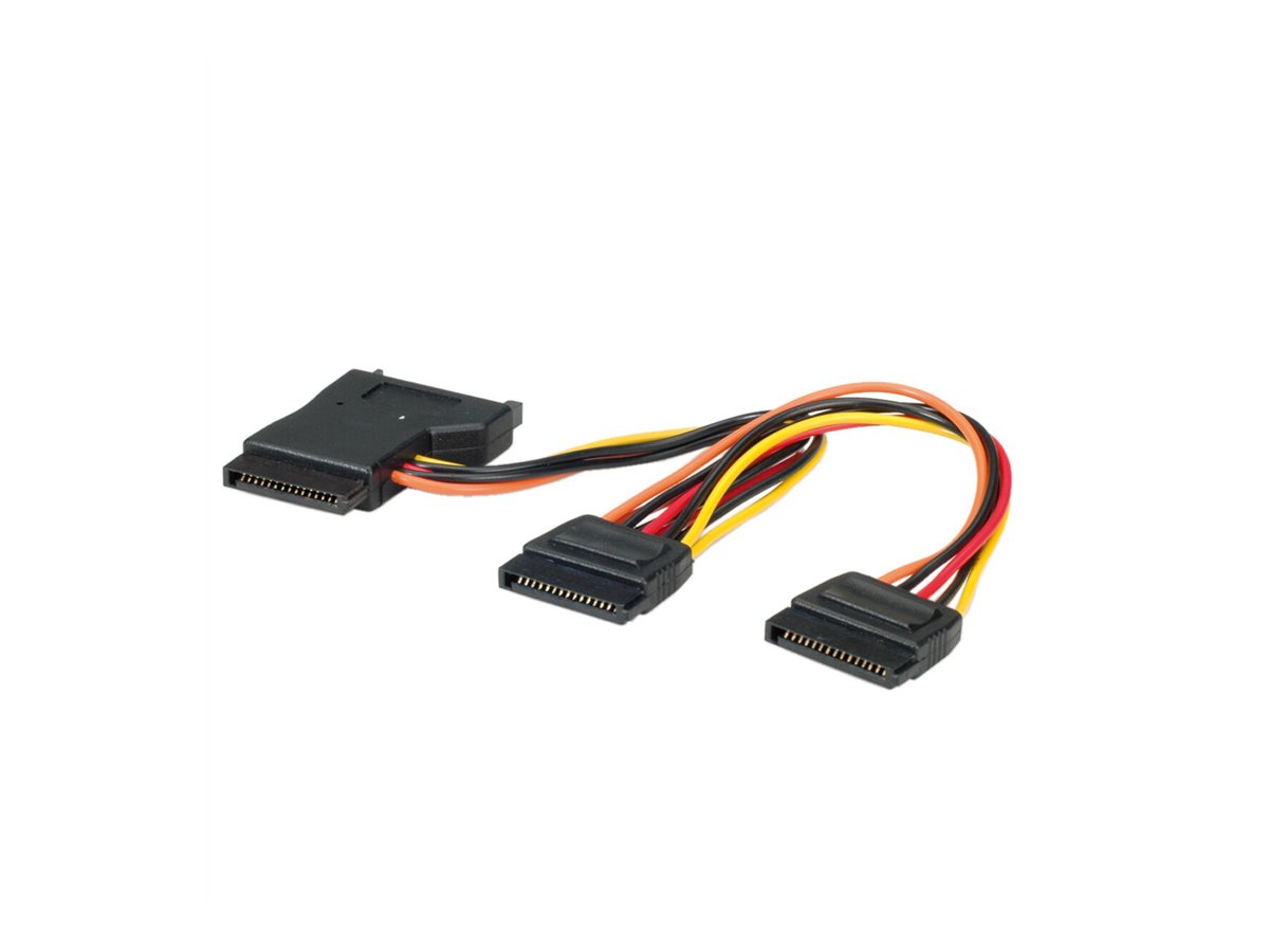 ROLINE Y-Adapterkabel S-ATA / 3x SATA, 0,3 m