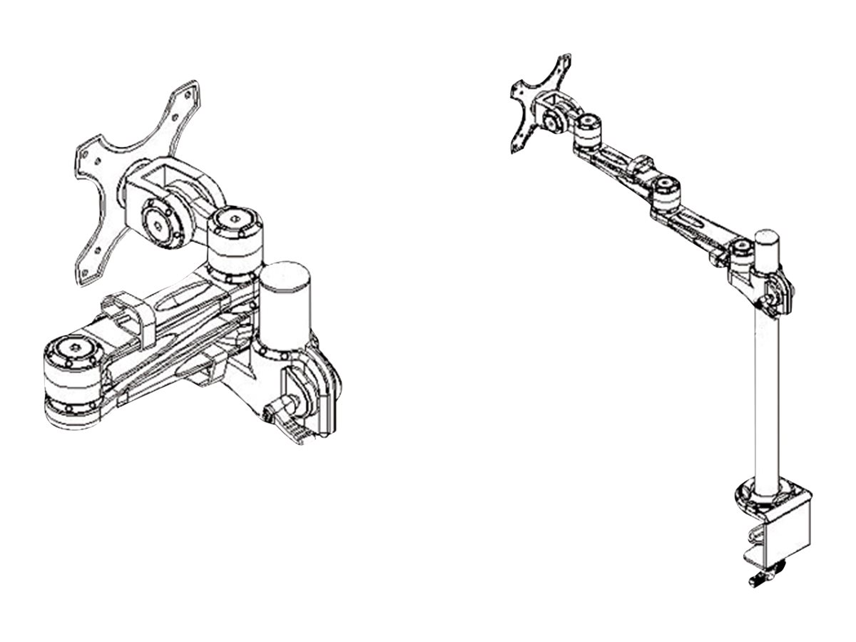VALUE LCD-Arm Trägerstange, 4 Gelenke, Tischmontage, bis 10 kg