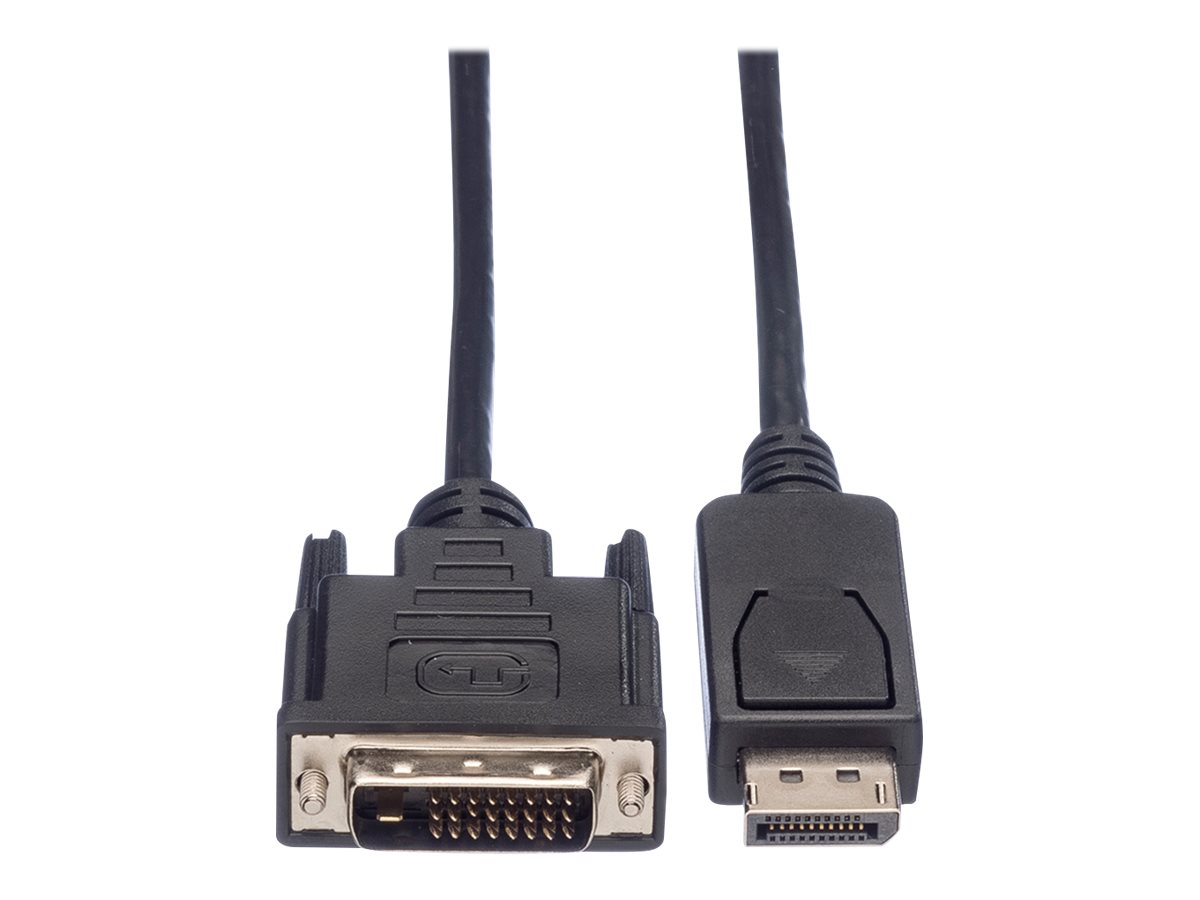 ROLINE DisplayPort Kabel DP ST - DVI ST, schwarz, 2 m