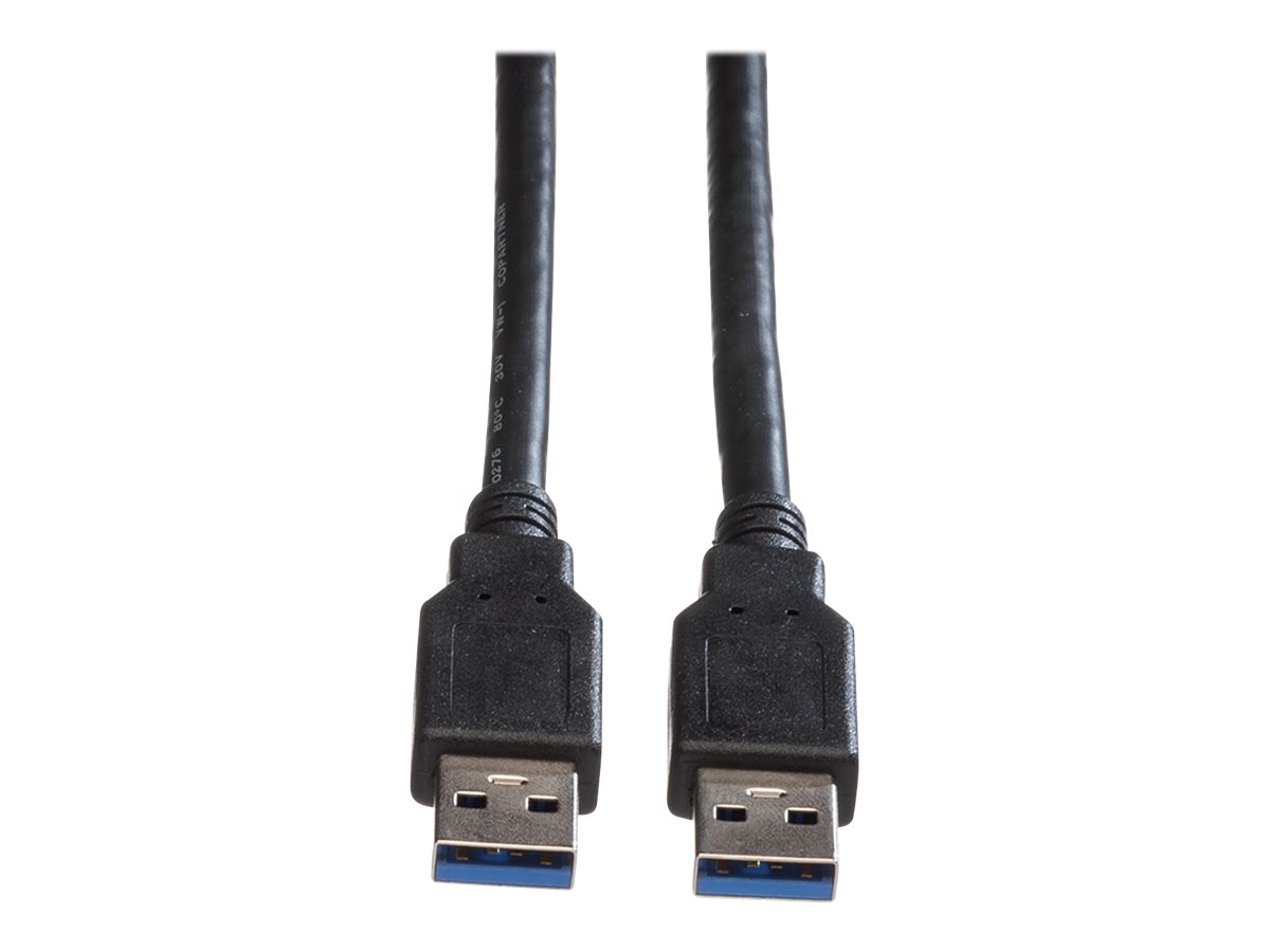 ROLINE USB 3.2 Gen 1 Kabel, Typ A-A, schwarz, 1,8 m
