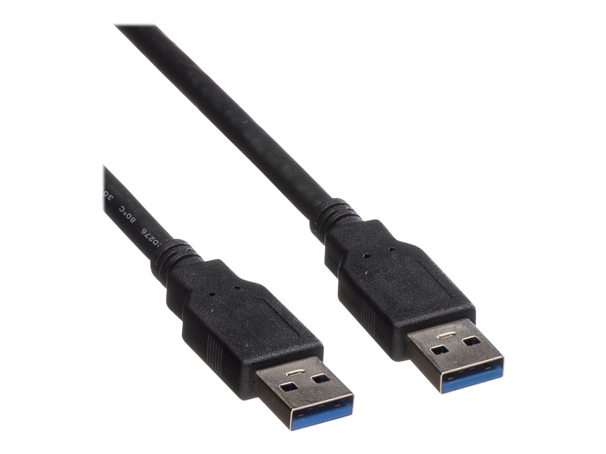 ROLINE USB 3.2 Gen 1 Kabel, Typ A-A, schwarz, 3 m