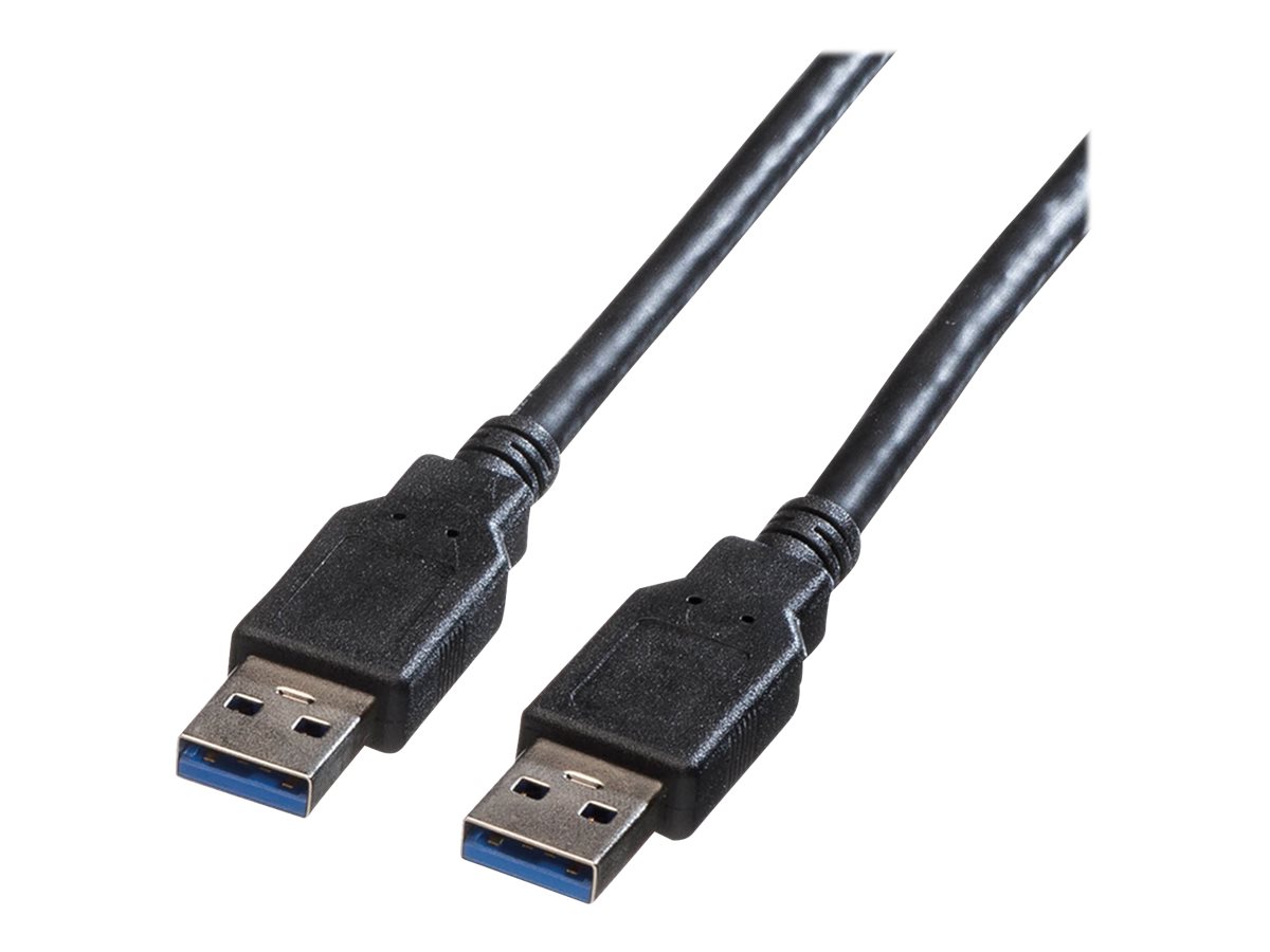 ROLINE USB 3.2 Gen 1 Kabel, Typ A-A, schwarz, 3 m