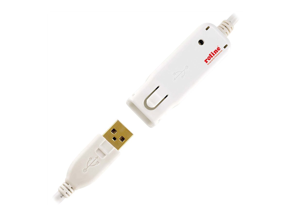 ROLINE USB 2.0 Aktives Repeater Kabel (nur für 12.04.1085), 12 m