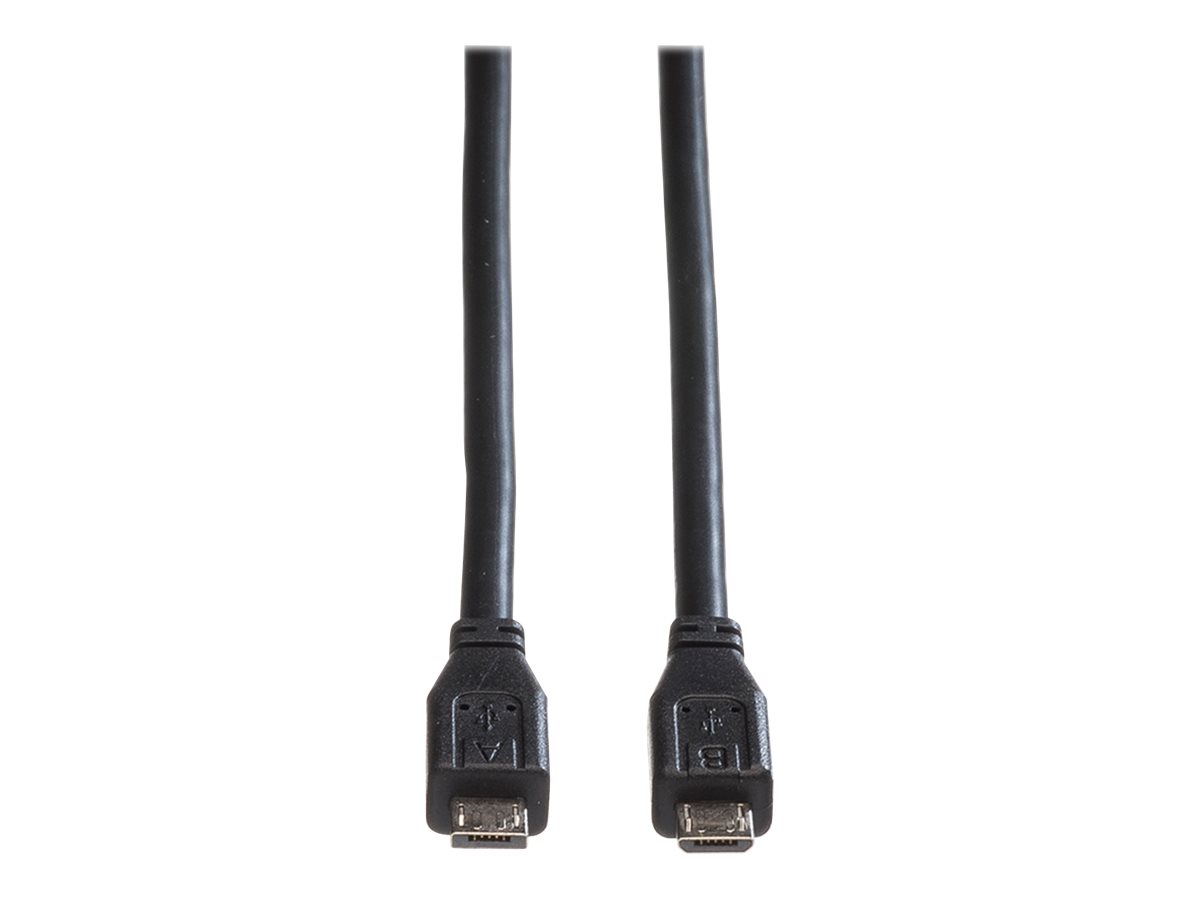 ROLINE USB 2.0 Kabel, Micro USB A ST - Micro USB B ST, 1,8m