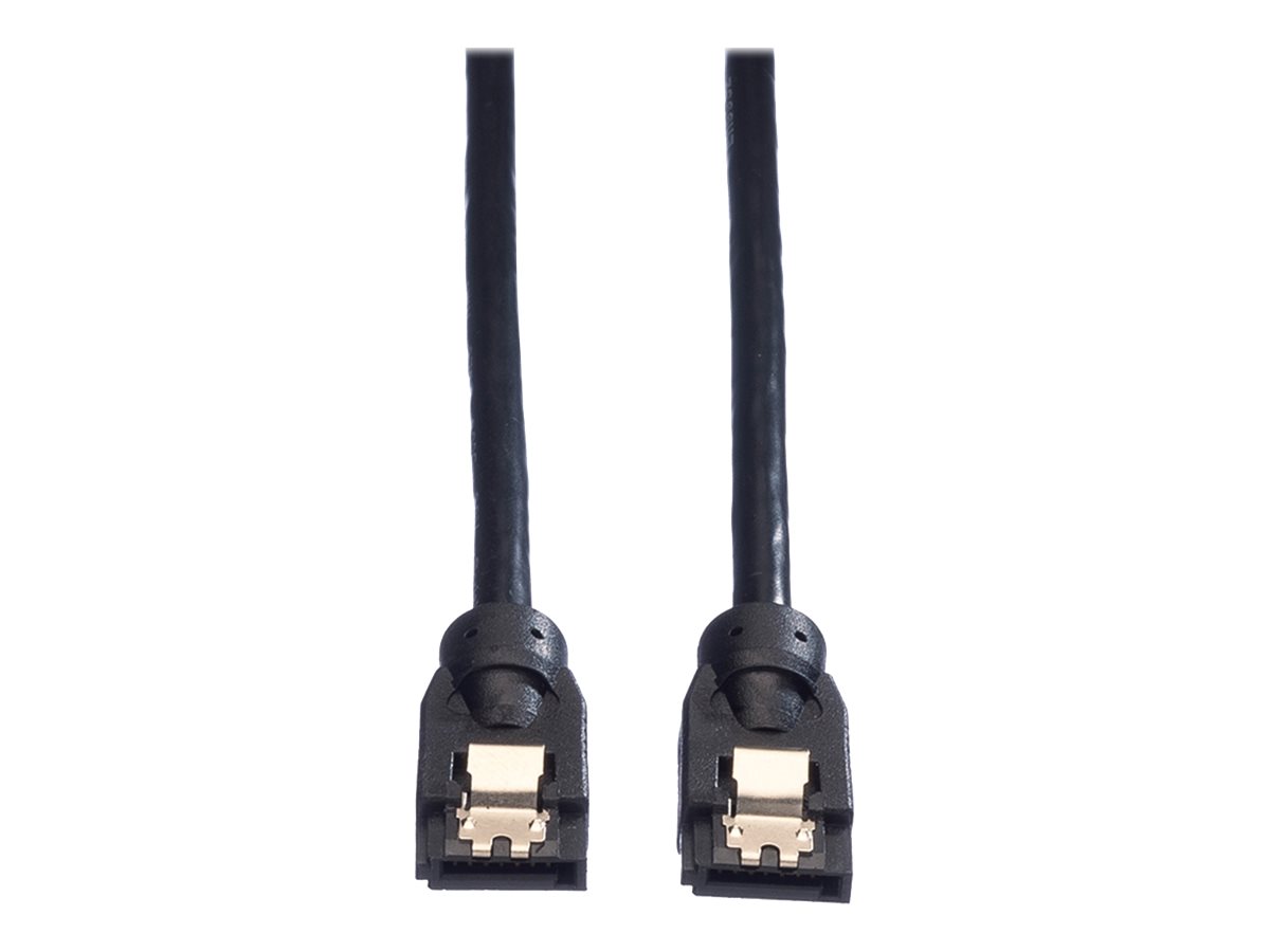 ROLINE Internes SATA 6.0 Gbit/s HDD-Kabel mit Schnappverschluss, 0,5 m