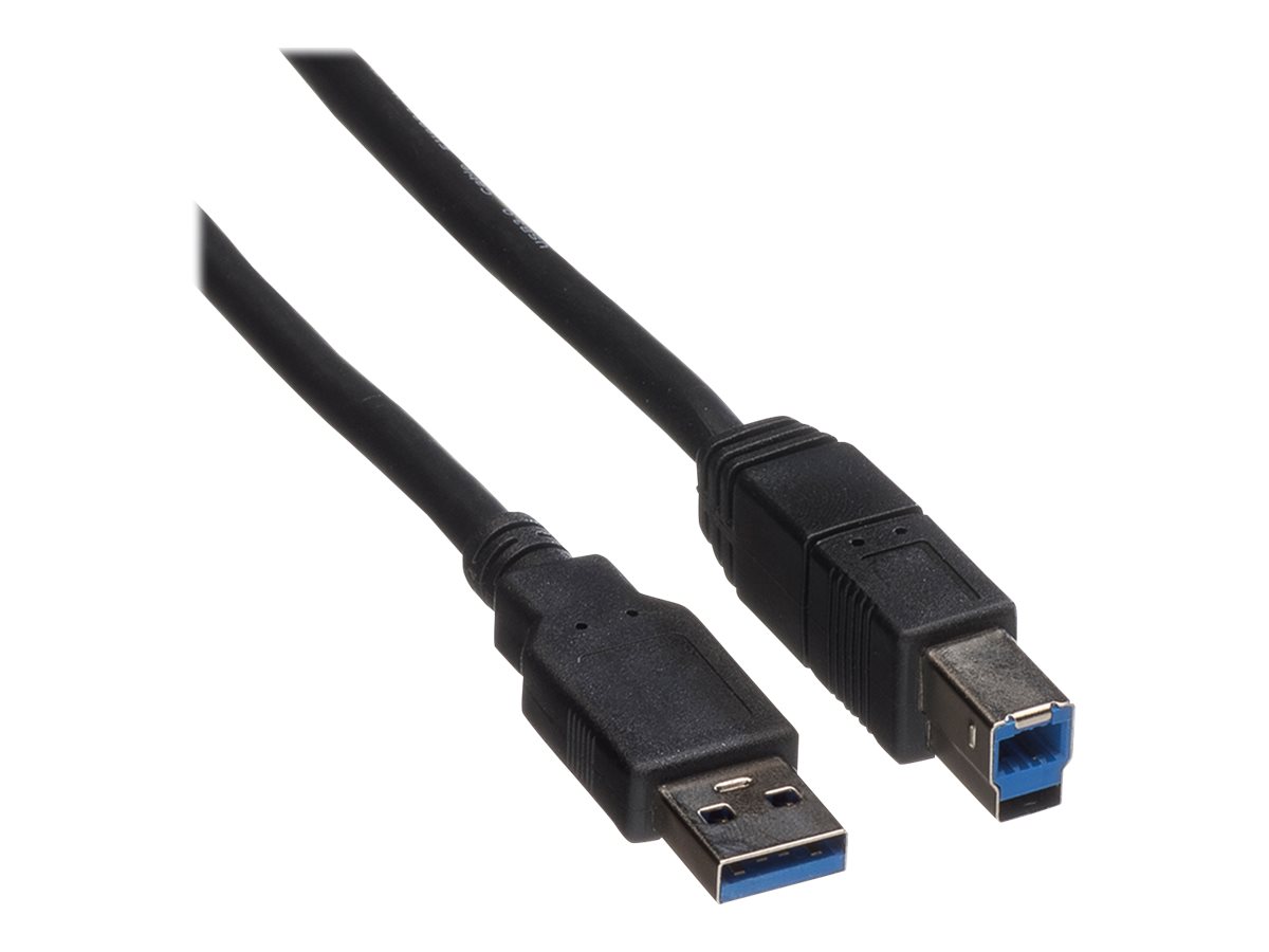 ROLINE USB 3.2 Gen 1 Kabel, Typ A-B, schwarz, 1,8 m
